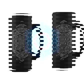Geometría Sagrada Tatuaje Yoga Meditación Goa Trance Taza de café - Regaloses