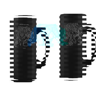 Geometric Bear Camping And Hiking Wilderness Coffee Mug - Thegiftio