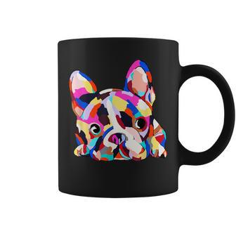 Geometric French Bulldog Dog Boy Girl Coffee Mug - Seseable