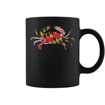 Geometric Maryland Crab State Pride Flag Coffee Mug - Monsterry CA