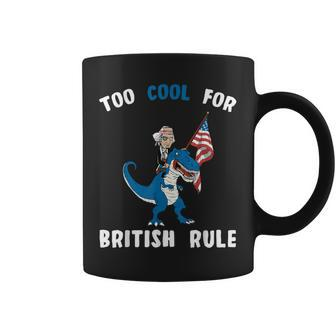 George Washington Cool For British Rule 4Th Of July Trex Coffee Mug - Monsterry AU