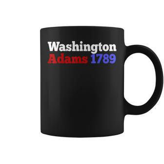 George Washington And John Adams 1789 President Coffee Mug - Monsterry