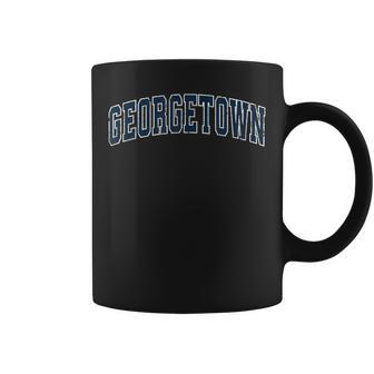 Georgetown Texas Tx Vintage Sports Navy Coffee Mug - Monsterry AU