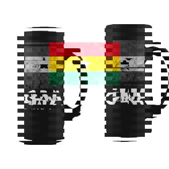 Ghana Vintage Ghanese Flag Africa Ghanese Roots Ghana Flag Coffee Mug - Thegiftio UK