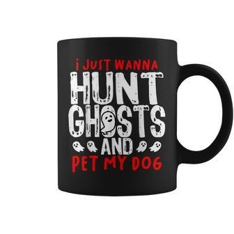 Ghost Hunter Paranormal Hunting Investigator Dog Lover Coffee Mug - Monsterry