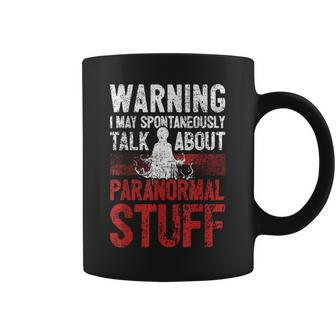 Ghost Hunting Warning Paranormal Investigator Coffee Mug - Monsterry UK