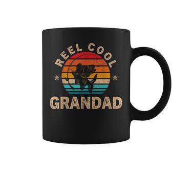 For Fathers Day Reel Cool Grandad Fishing Coffee Mug - Monsterry