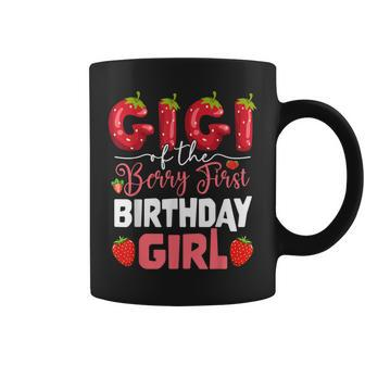 Gigi Of The Berry First Birthday Of Girl Strawberry Grandma Coffee Mug - Thegiftio UK