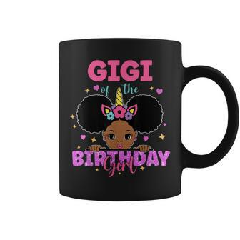Gigi Of The Birthday Girl Melanin Afro Unicorn Princess Coffee Mug - Thegiftio UK