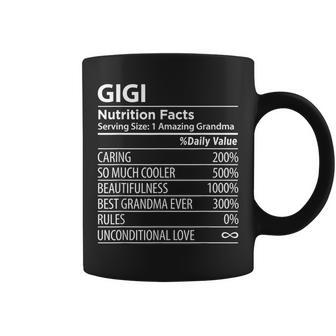 Gigi Nutrition Facts Grandma Coffee Mug - Monsterry CA