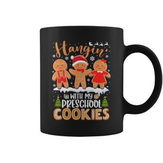 Gingerbreads Hangin' With My Preschool Cookies Teacher Xmas Coffee Mug | Mazezy CA