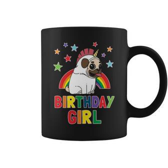 Girl Birthday Unicorn Pug B Day Party Kids Idea Unipug Coffee Mug | Mazezy UK