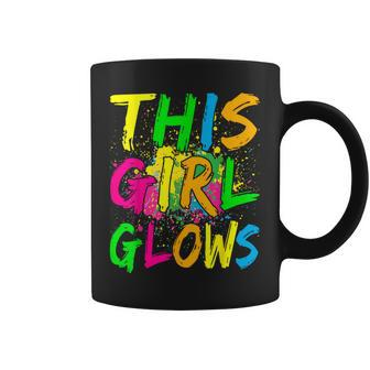 This Girl Glows 80S Retro Costume Party Coffee Mug | Mazezy