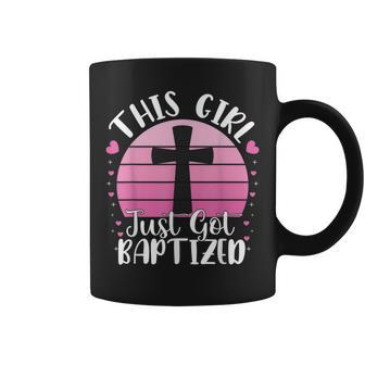 This Girl Just Got Baptized Christian Communion Baptism 2024 Coffee Mug - Seseable