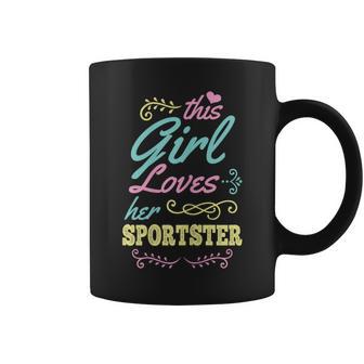 This Girl Loves Her Sportster Biker Coffee Mug - Monsterry AU