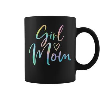 Girl Mom For Mother Mama Of Girls Tie Dye Coffee Mug - Monsterry DE