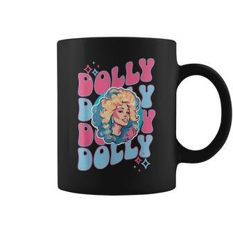 Girl Retro Personalized Dolly First Name Vintage Style Coffee Mug - Seseable