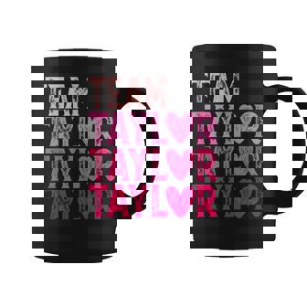 Girl Retro Taylor First Name Heart Personalized Birthday Coffee Mug | Seseable UK