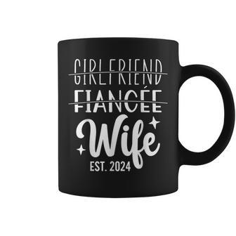 Girlfriend Fiancée Wife 2024 For Wedding And Honeymoon Coffee Mug | Seseable UK
