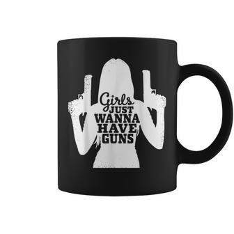 Girls Just Wanna Have Guns Female Sport Shooters Coffee Mug - Monsterry UK