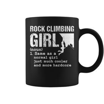 Girls Rock Climbing Women Mountain Climber Definition Coffee Mug | Mazezy