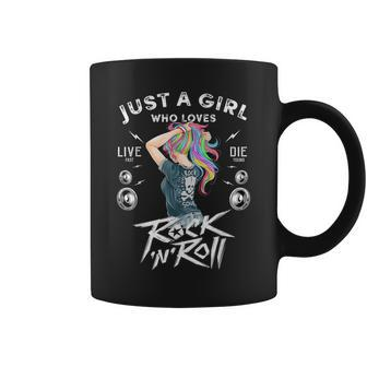 Girls Rock And Roll Music Graphic Novelty & Cool s Coffee Mug - Monsterry UK