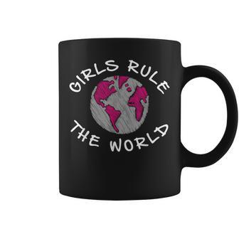 Girls Rule The World Power Feminist Support Coffee Mug - Monsterry CA