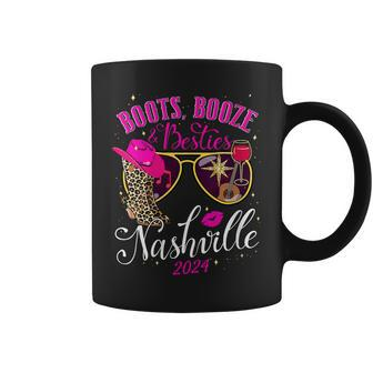 Girls Weekend Girls Trip 2024 Nashville Boots Booze Besties Coffee Mug - Thegiftio