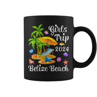 Girls Trip 2024 Palm Tree Sunset Belize Beach Coffee Mug - Monsterry AU