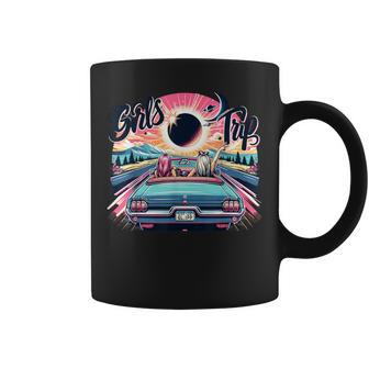 Girls Trip 2024 Total Solar Eclipse 2024 Girl Coffee Mug - Monsterry