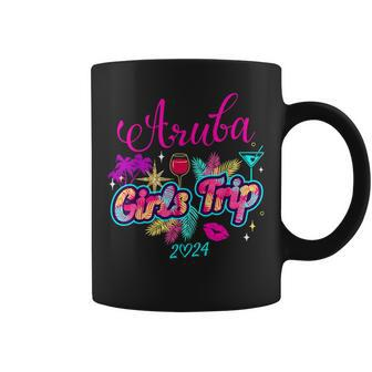 Girls Trip Aruba 2024 Girls Weekend Birthday Squad Coffee Mug - Monsterry