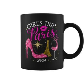 Girls Trip Paris 2024 Vacation Birthday Squad Coffee Mug - Seseable