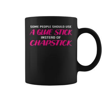 Glue Chapstick Person Coffee Mug - Monsterry DE