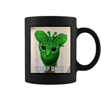 Gnarp Cat Silly Alien Cat Meme Coffee Mug - Seseable