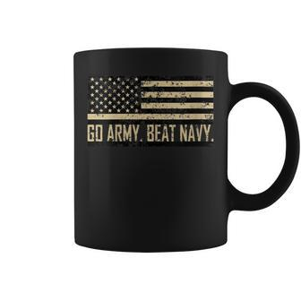 Go Army Beat Navy Flag America's Game Sports Football Fan Coffee Mug - Monsterry DE