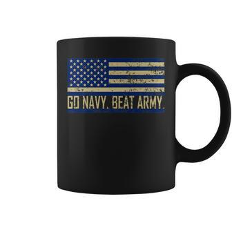Go Navy Beat Army Flag America's Game Sports Football Fan Coffee Mug - Monsterry