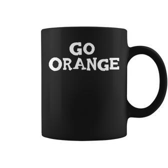 Go Orange Team Spirit Gear Color War Oranges Wins The Game Coffee Mug - Monsterry DE