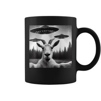 Goat Selfie With Ufos Alien Goat Ufo For Kid Coffee Mug - Monsterry UK