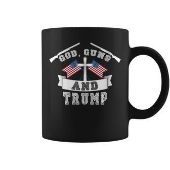 God Guns And Trump Us President Election Donald Trump 2024 Coffee Mug | Mazezy