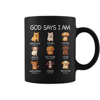 God Says I Am Cute Dogs Bible Verse Christian Boys Girls Coffee Mug - Monsterry DE