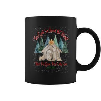 For God So Loved The World John 316 Christmas Nativity Coffee Mug - Thegiftio UK