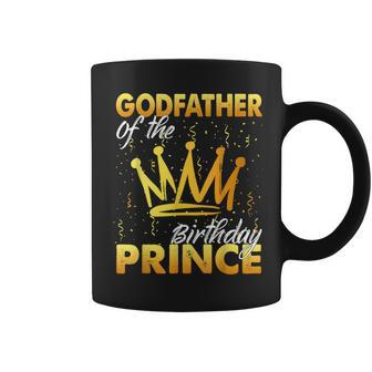 Godfather Of The Birthday Prince Boys Son Birthday Theme Dad Coffee Mug - Monsterry