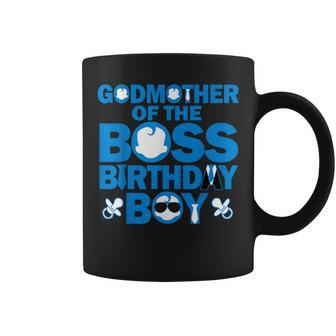 Godmother Of The Boss Birthday Boy Baby Family Party Decor Coffee Mug - Monsterry