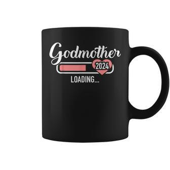 Godmother Loading 2024 For Pregnancy Announcement Coffee Mug - Monsterry