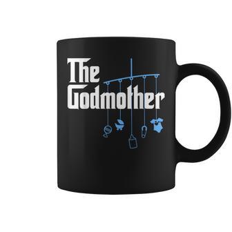 The Godmother Of New Baby Boy Pun Coffee Mug - Monsterry DE