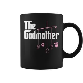 The Godmother Of New Baby Girl Pun Coffee Mug - Seseable