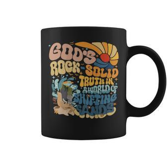God's Rock-Solid Retro Beach Vbs 2024 Christian On Back Coffee Mug - Monsterry