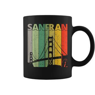 Golden Gate Bridge Vintage San Francisco Golden Gate Coffee Mug - Monsterry