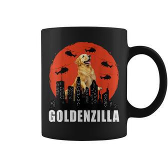 Golden Retriever For Boys Girls Goldenzilla Kaiju Coffee Mug - Monsterry CA