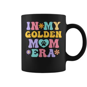 In My Golden Retriever Mom Era Retro Groovy Dog Owner Coffee Mug - Seseable